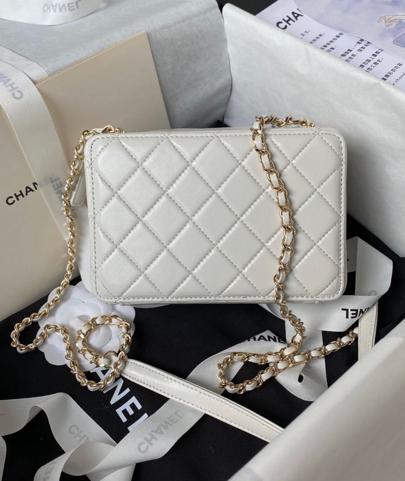 Coco White Camera Bag Purse