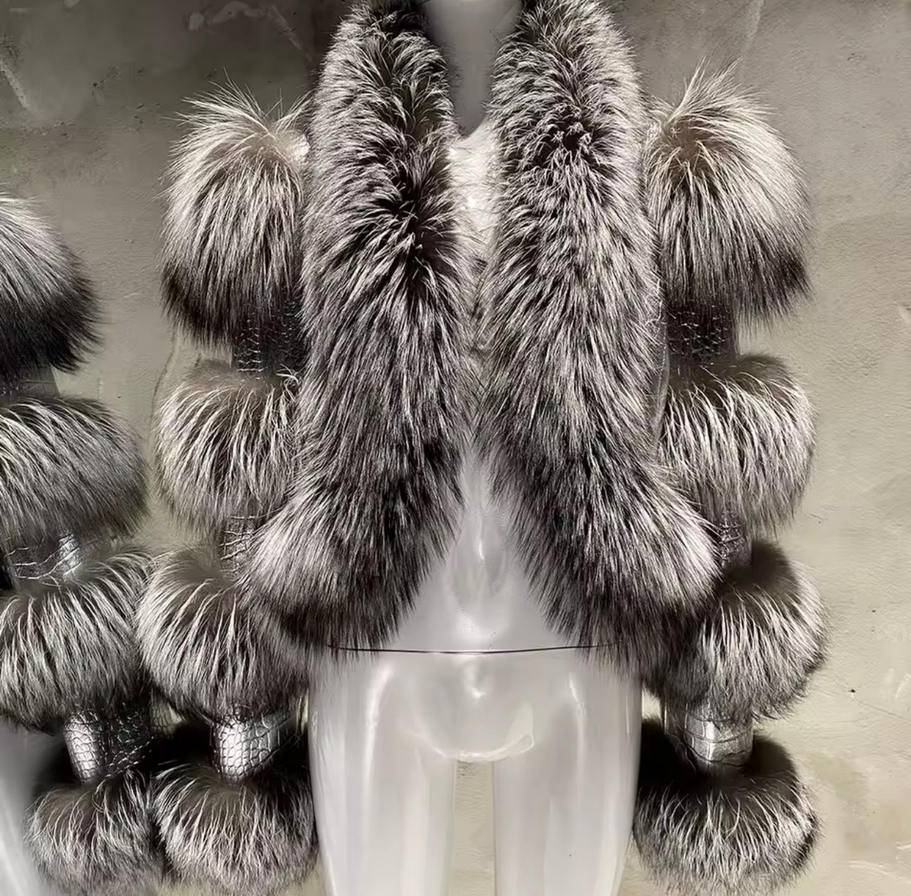 Real Fox Fur Jacket (Preorder) Arrives 15-30 business days from order date