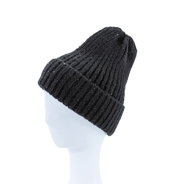 GORRO DE PUNTO CON LENTEJUELAS
