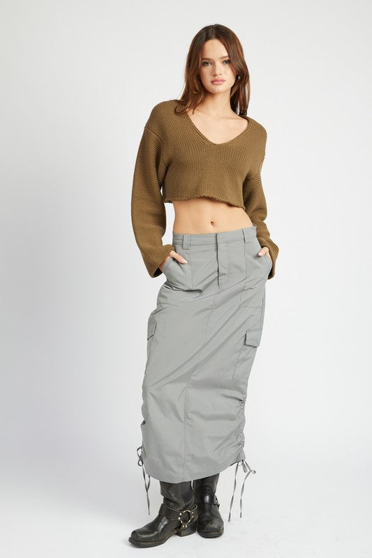 JUPE CARGO MIDI FRUCHÉE