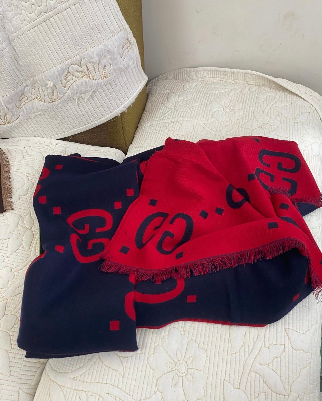 Écharpe Jacquard Marron