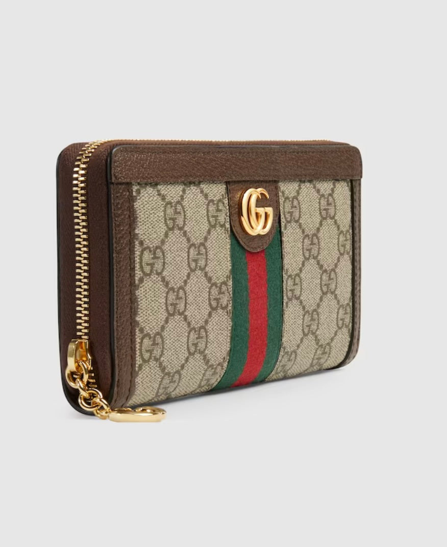 OPHIDIA GG ZIP AROUND WALLET