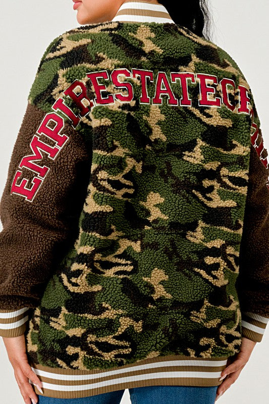 Veste Letterman camouflage