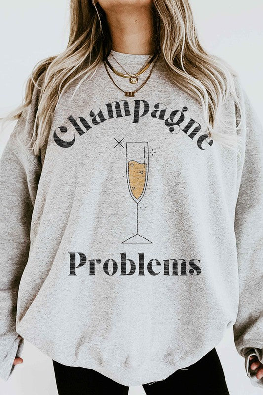 SUDADERA GRÁFICA PROBLEMAS CHAMPAGNE