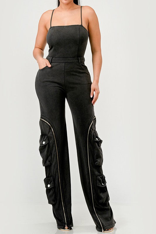Moto Cargo Jumpsuit