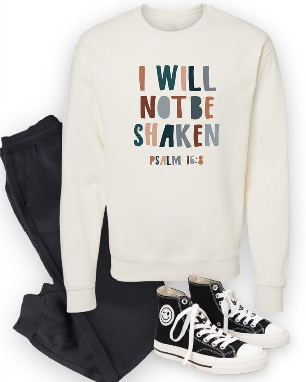 Will Not Be Shaken Graphic Sweatshirt (1X-3X)