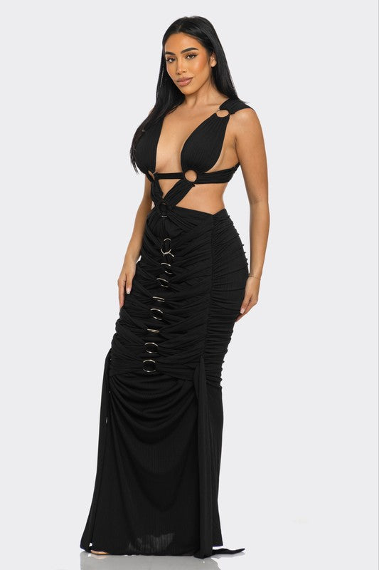 Sahara Mystique Pleated Gown | 3 COLORS