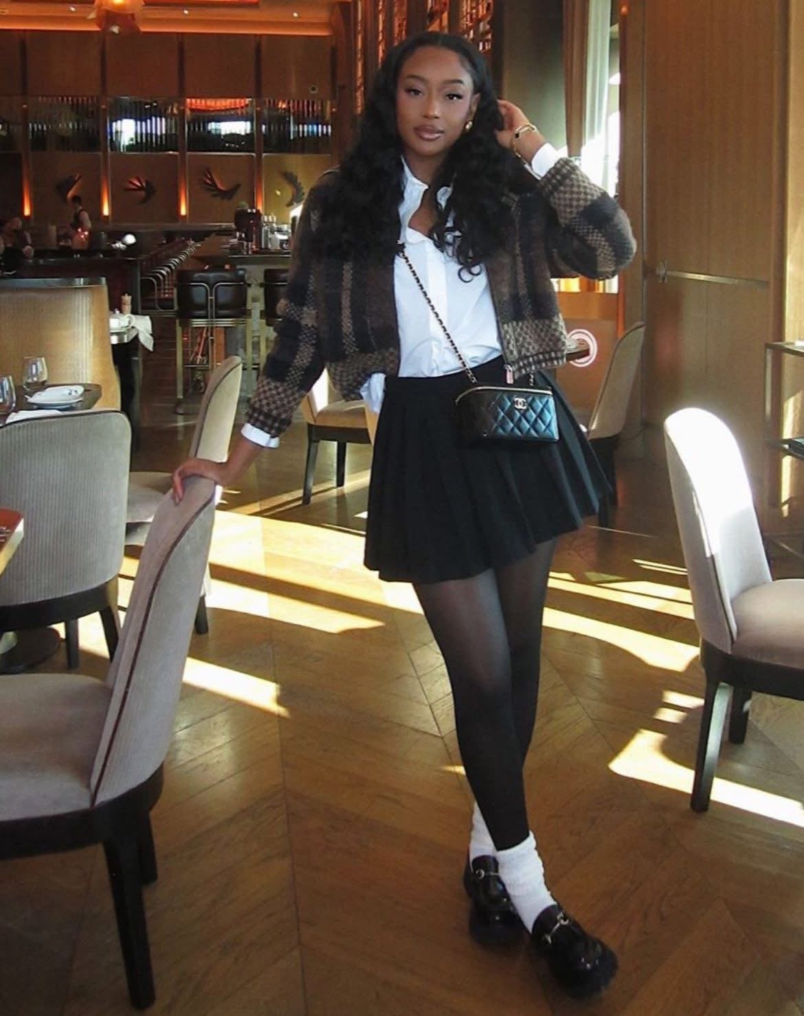 Black Coco Lambskin Vanity Crossbody