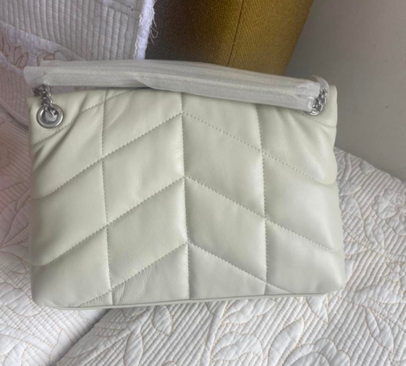 Small Lou Leather Puffer | Creama