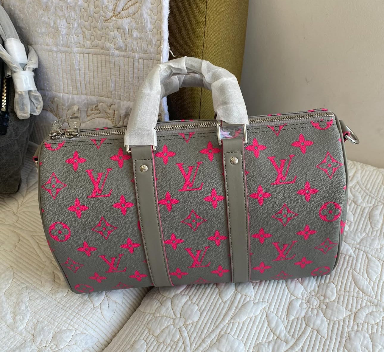 Pink Keepall Bandoulière 35