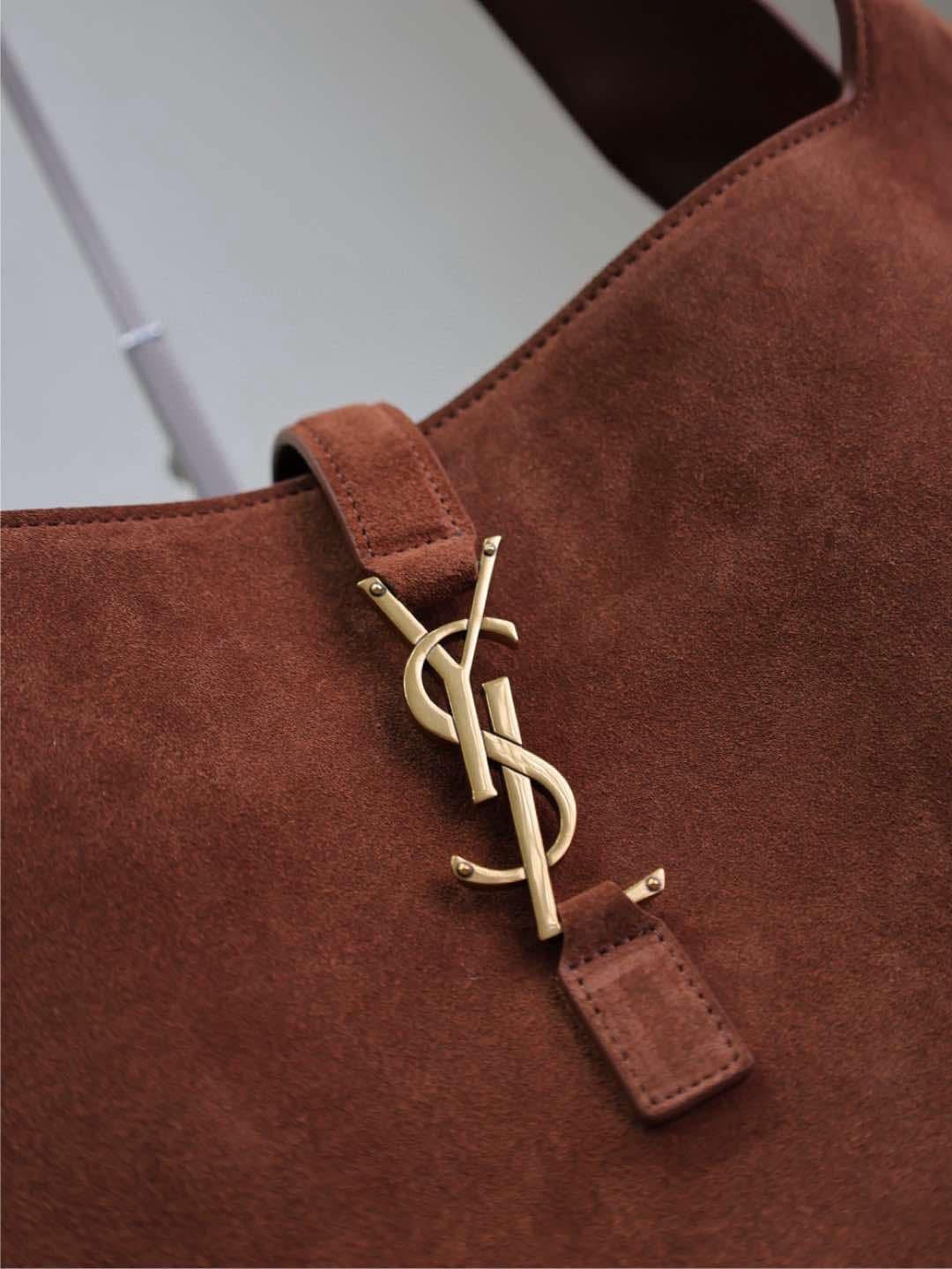 Bea Shoulder Tote Bag in suede| Caramel Cognac