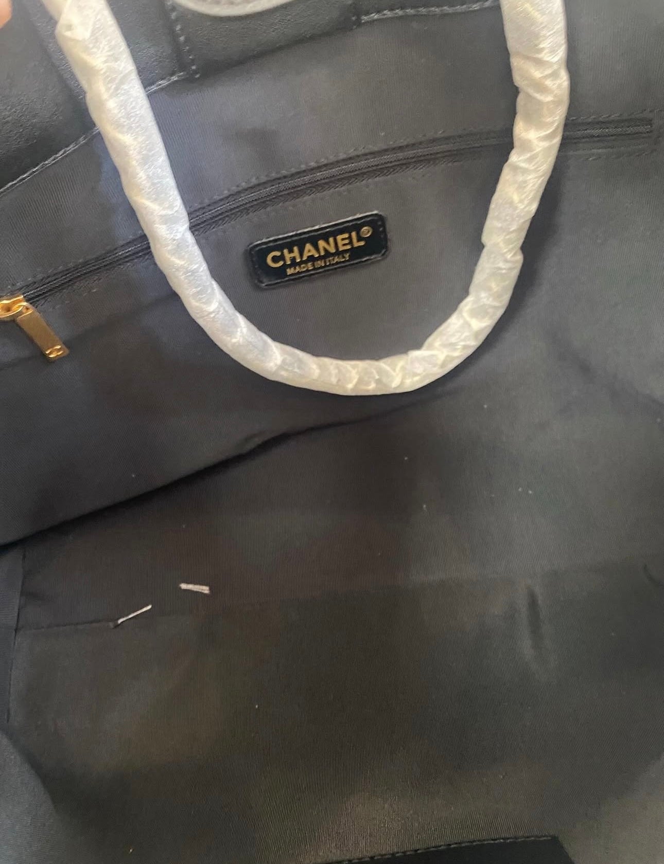 Coco SHOPPING BAG Calfskin & Gold-Tone Metal Black