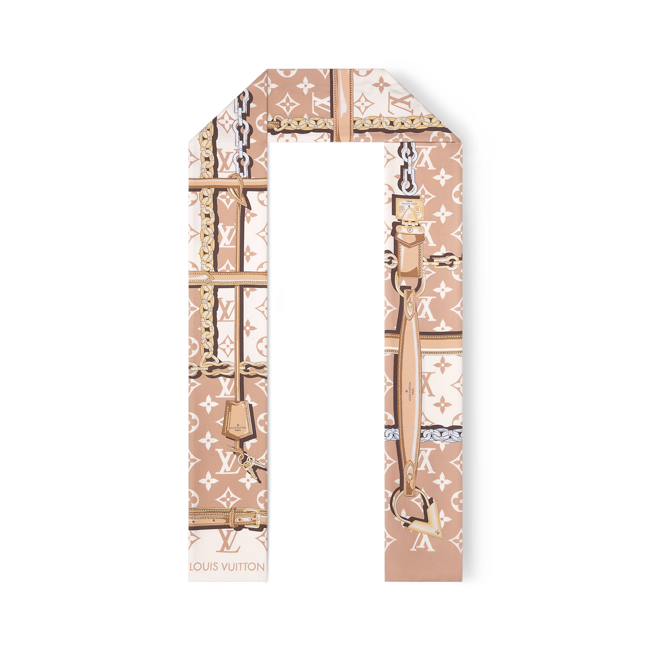 Pink Silk Confidential Bandeau Scarf
