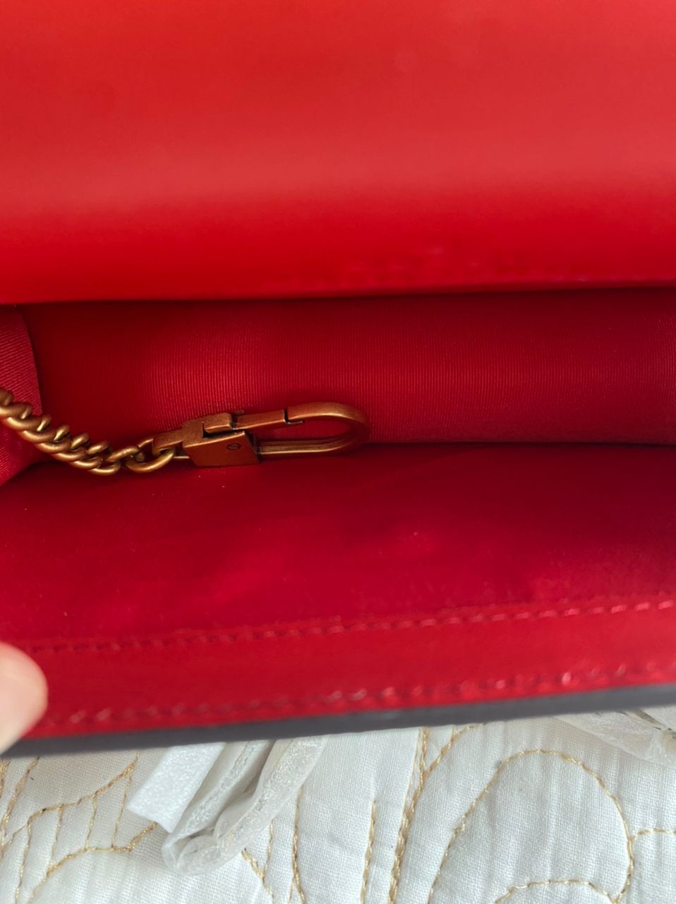 GG Supreme Mini Cherry Chain Bag