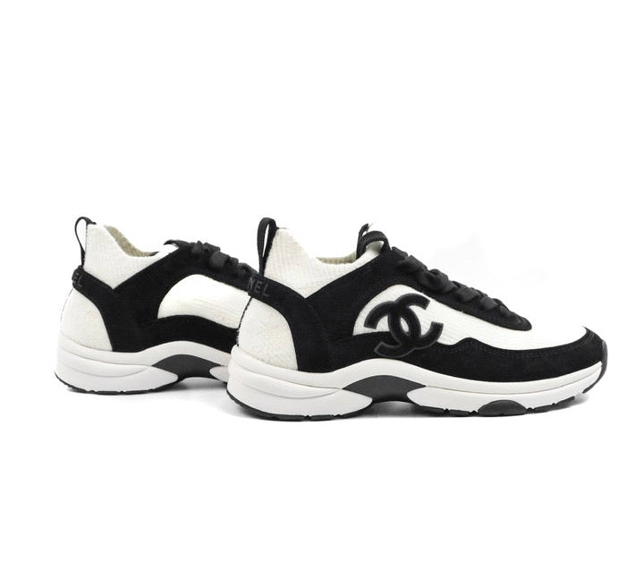 Zapatilla Coco Baja Blanco Negro