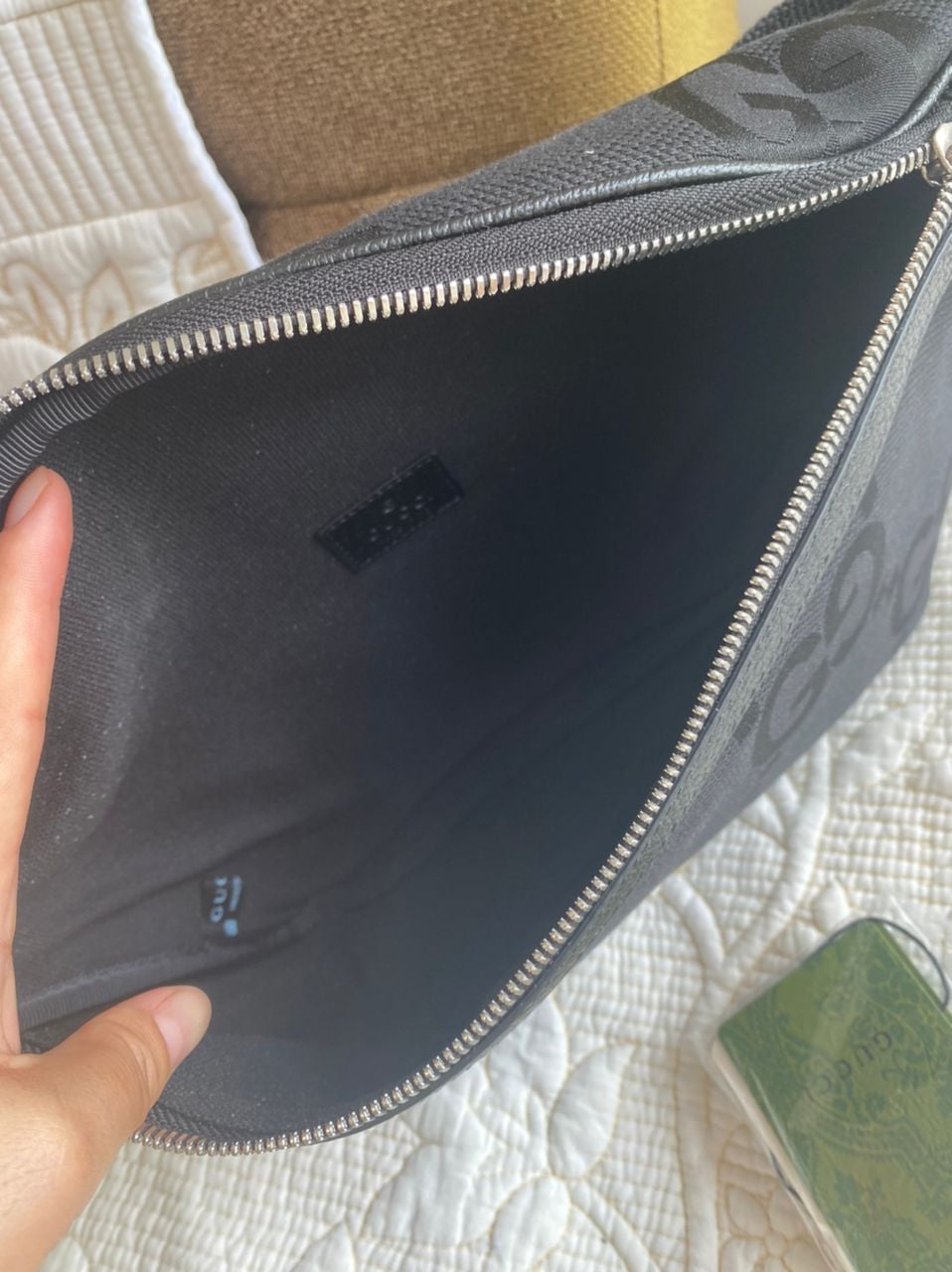 Sac ceinture GG noir Jumbo