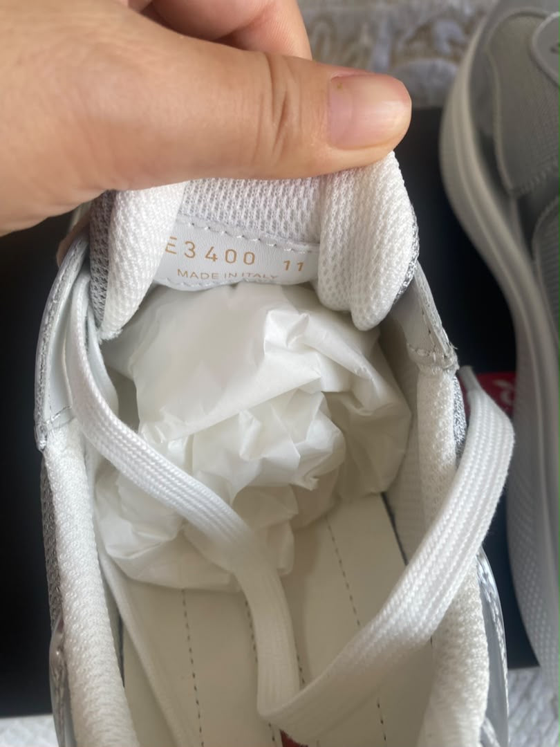 America's Cup Metallic Leather and Bike Fabric Sneakers