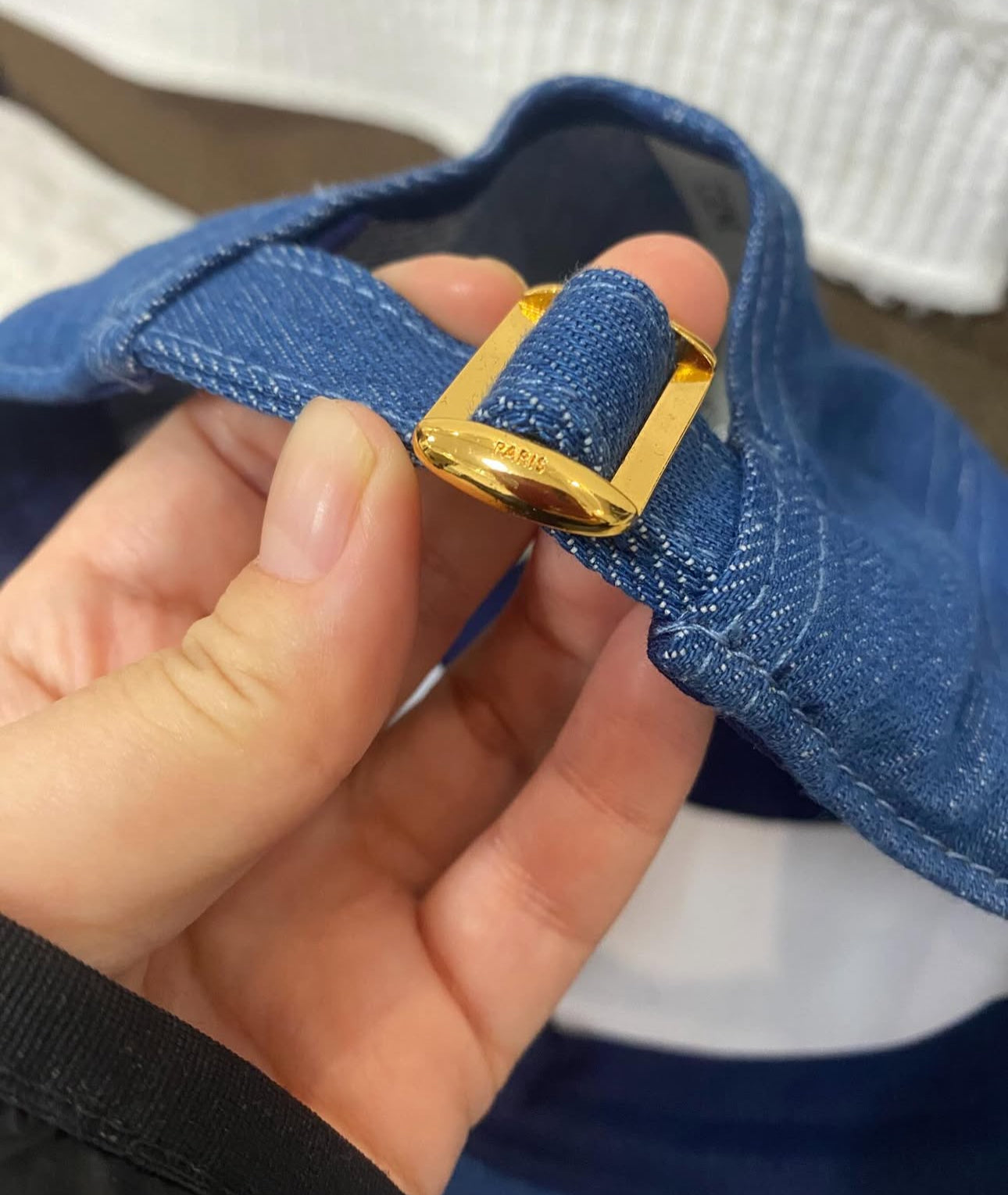 Baseball cap triumph in denim | Celine Hat