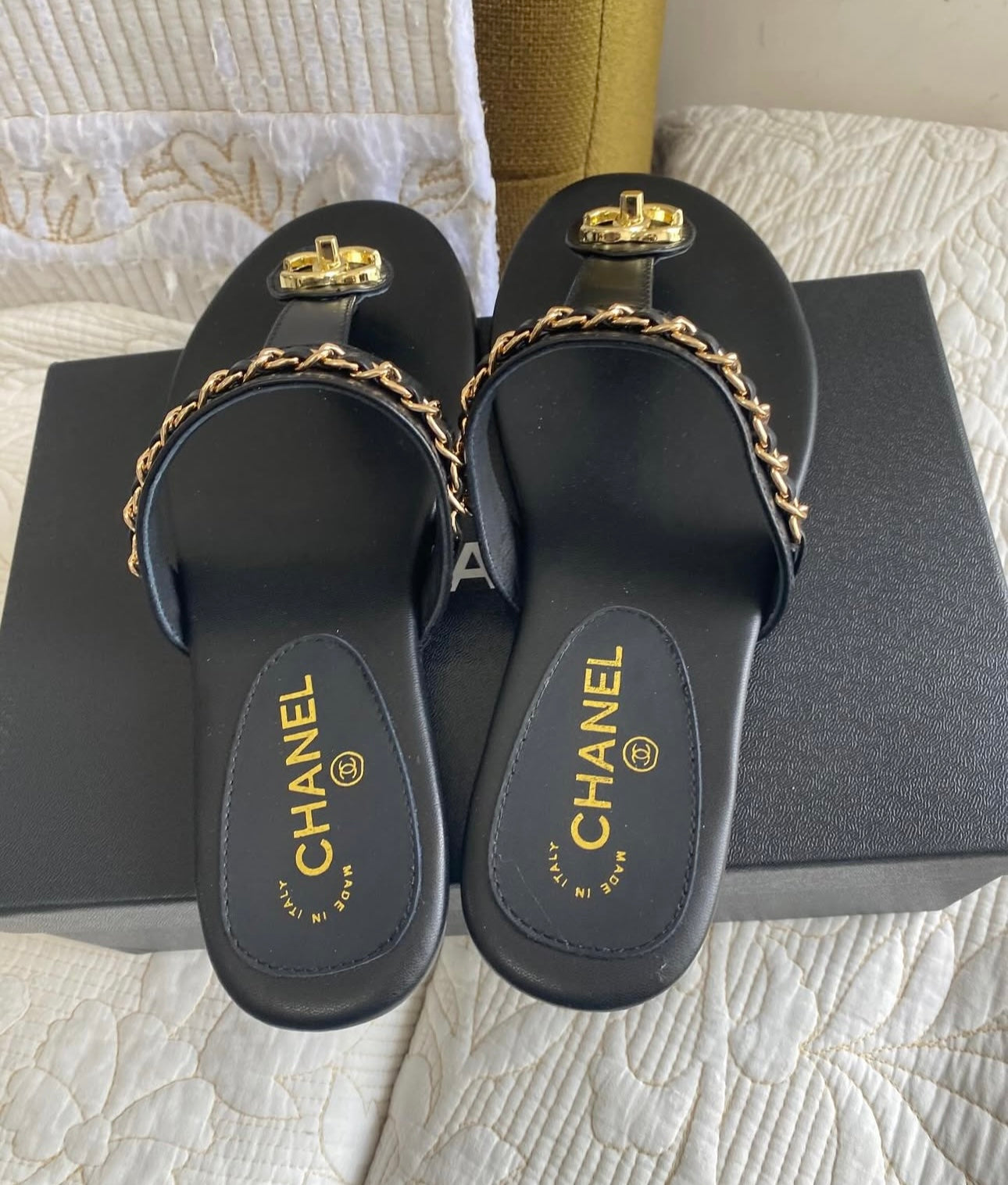 Coco Turn Lock Chain Sandal
