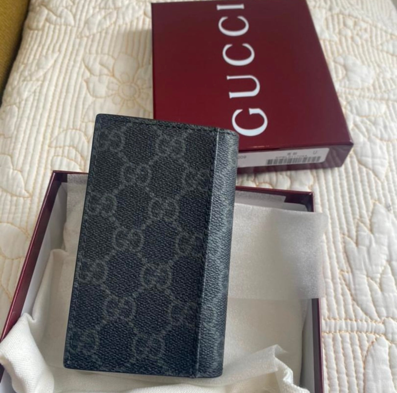 EMBLEM BI-FOLD CARD CASE | GG