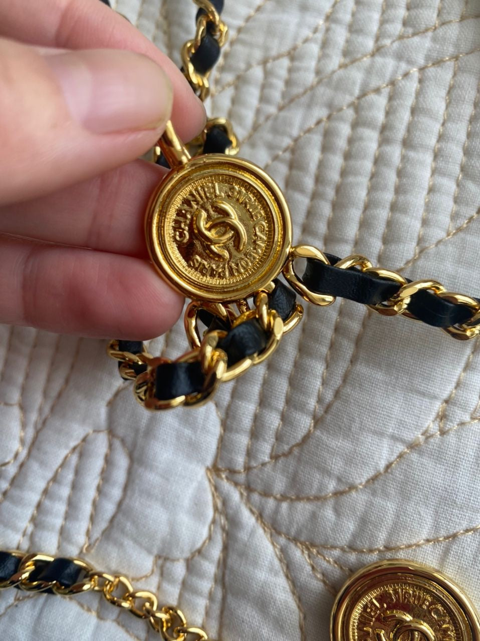 Vintage Coco Chain Belt