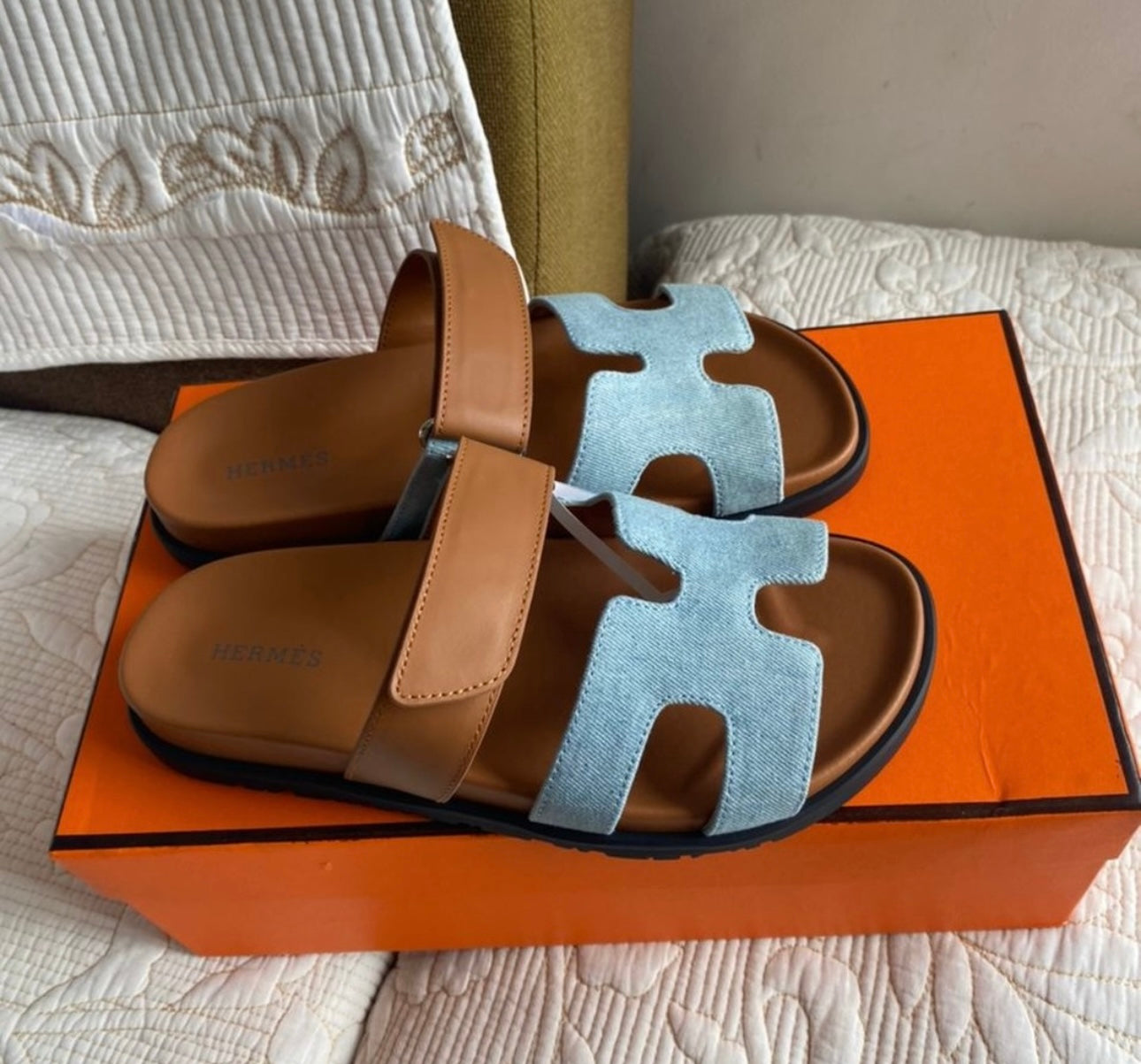 Denim Brown Chypre Sandals