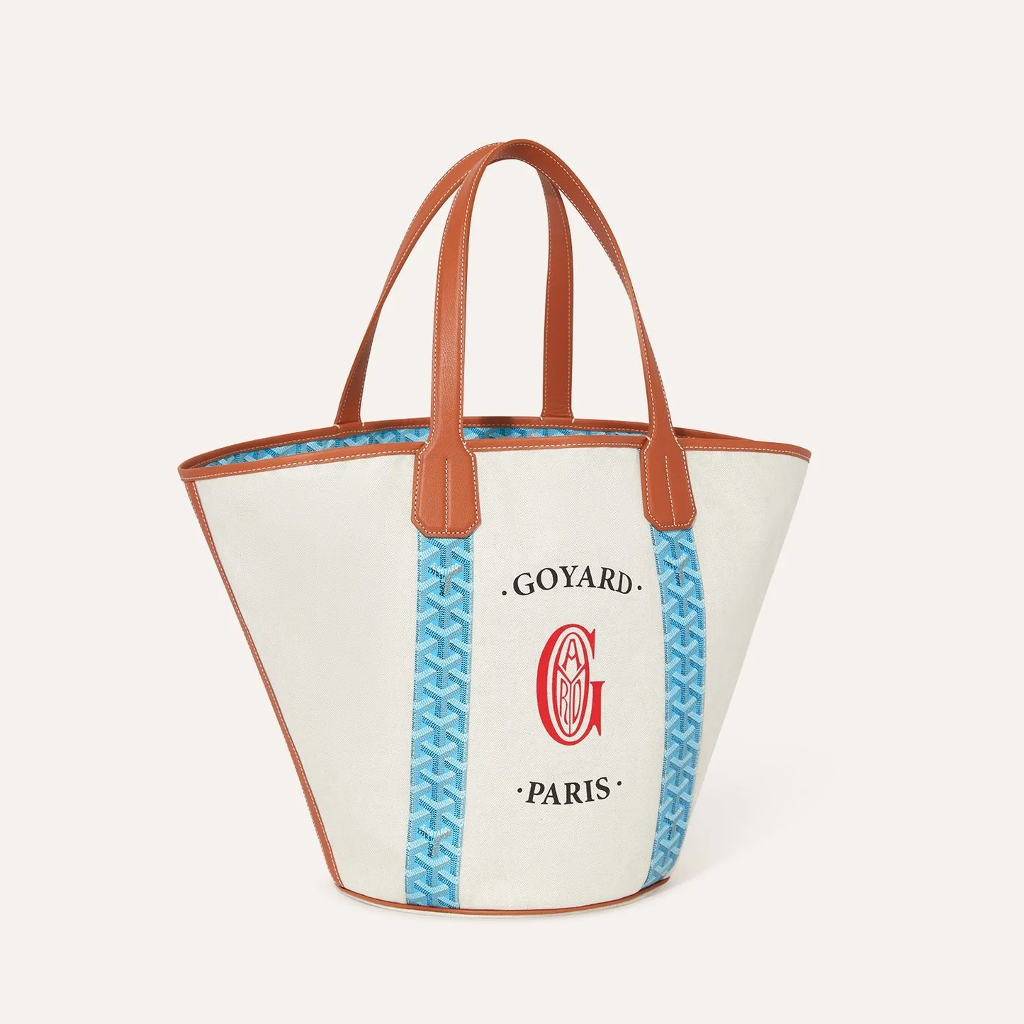 Belharra Bag | Turquoise & Tan (Reversible)