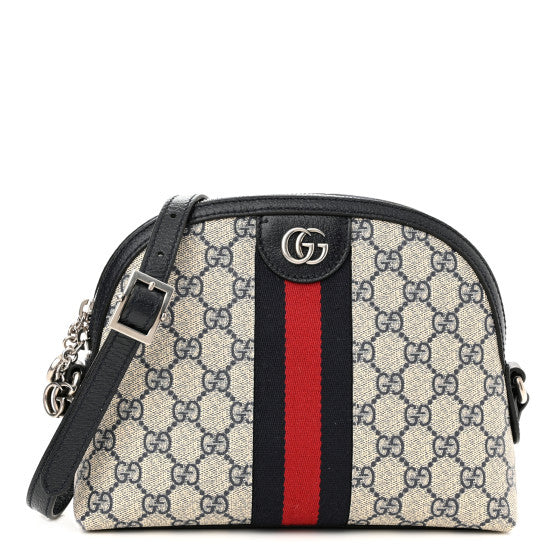 Sac porté épaule Supreme Ophidia beige et bleu