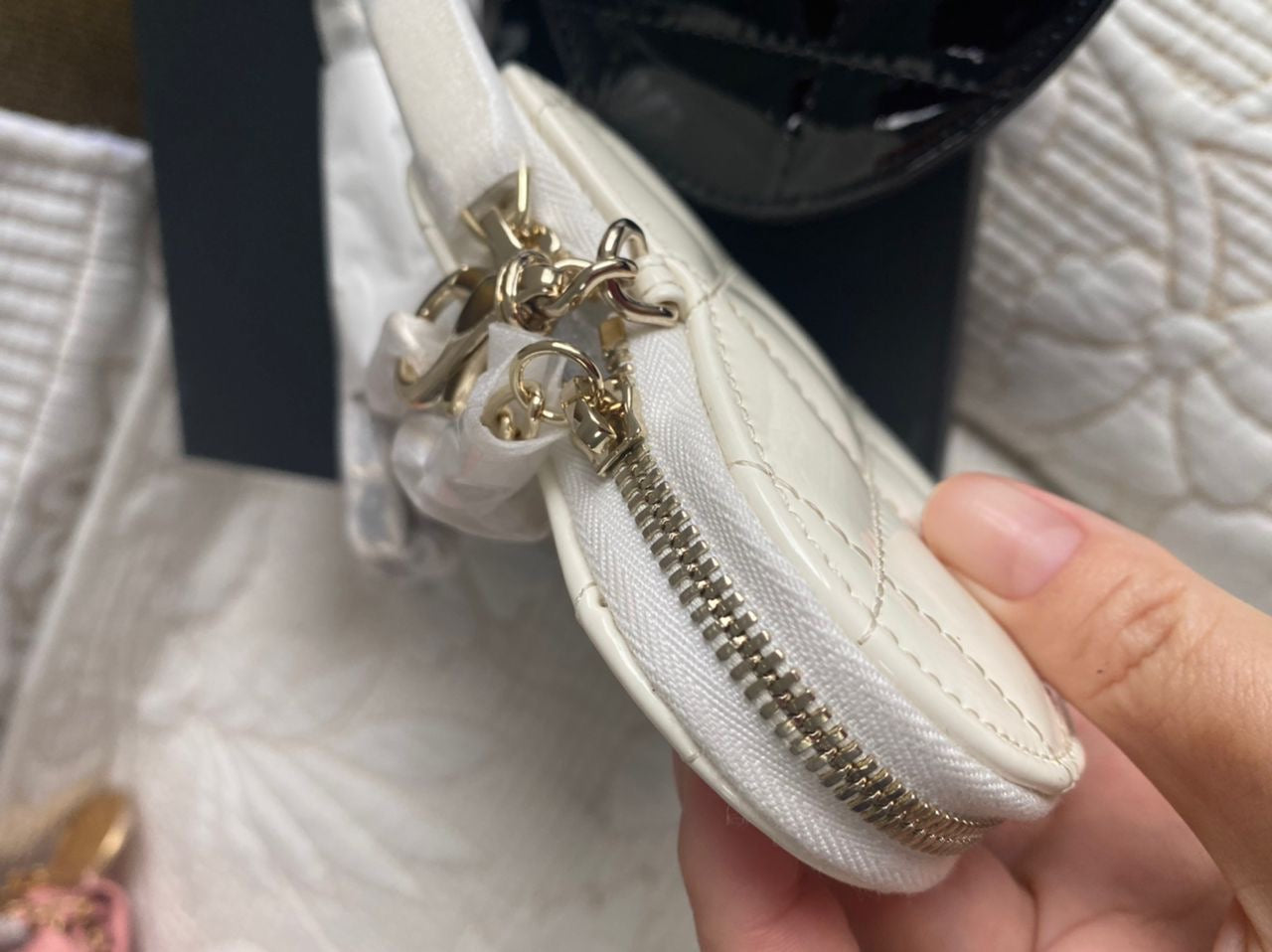 Sac Coco Double Coeur Noir & Blanc