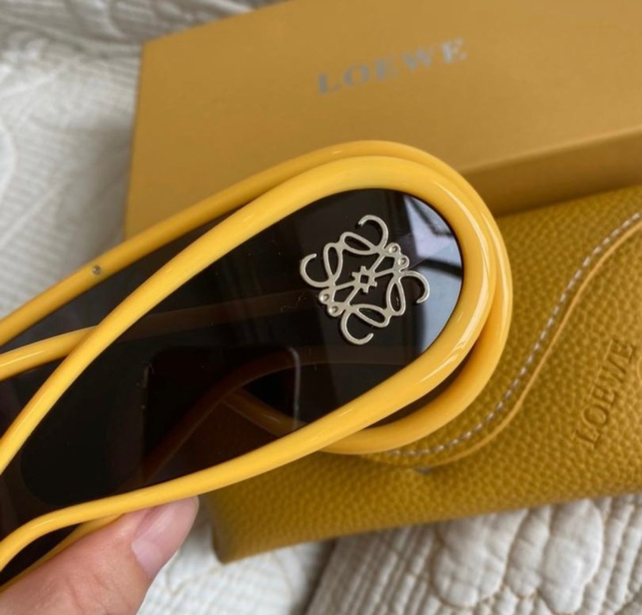 YELLOW LOEWE x Paula's Ibiza Mask Sunglasses