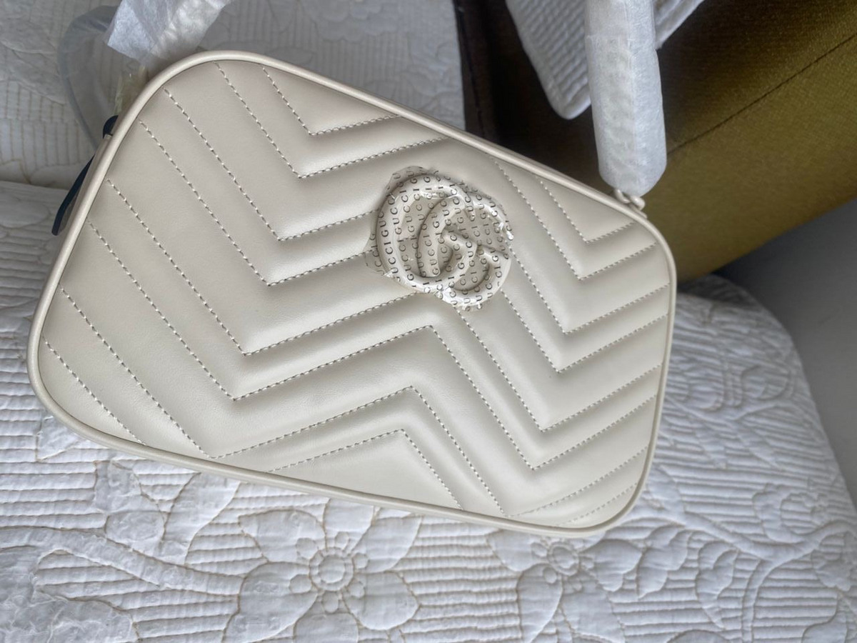 WHITE MARMONT SMALL SHOULDER BAG