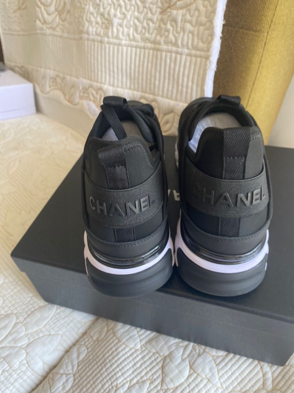Sneaker Coco en cuir de veau velours