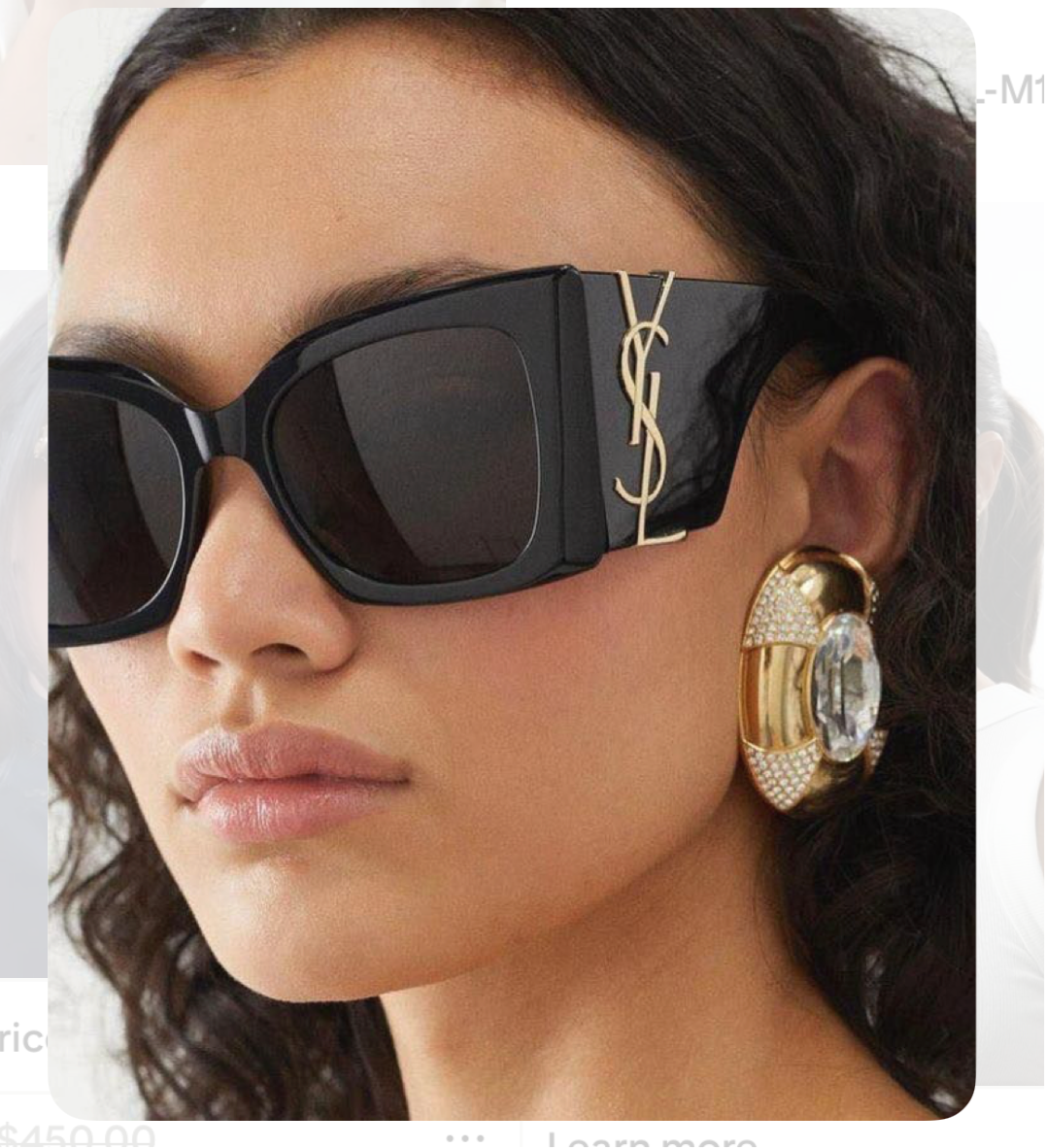 Lunettes de soleil œil-de-chat en acétate Blaze Saint Laurent