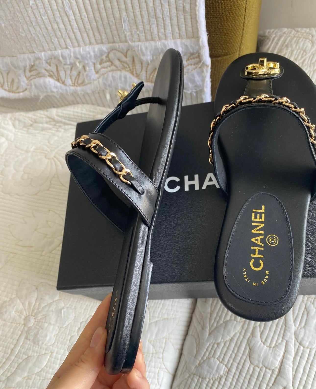 Coco Turn Lock Chain Sandal