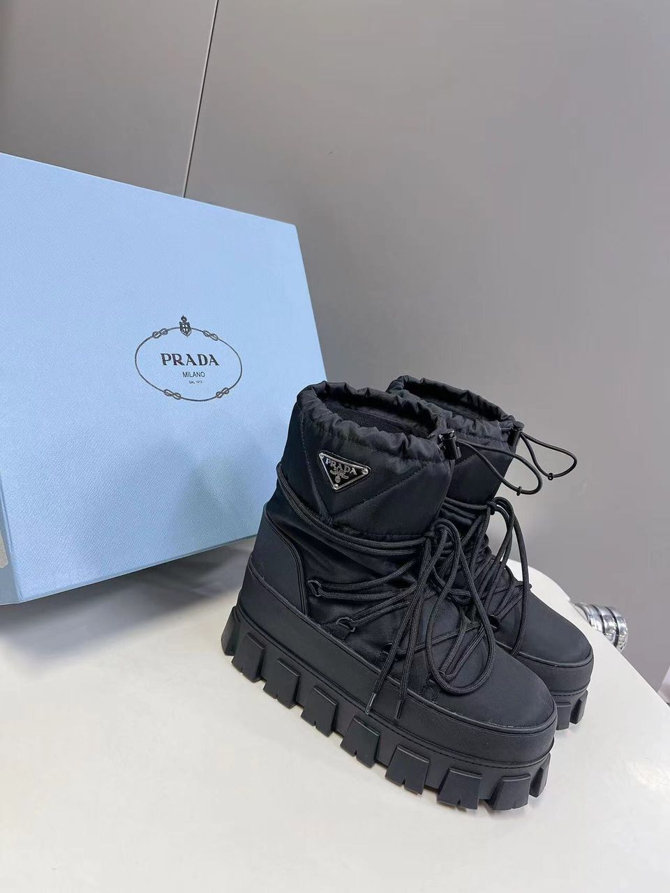Botas après-ski de gabardina de Re-Nylon