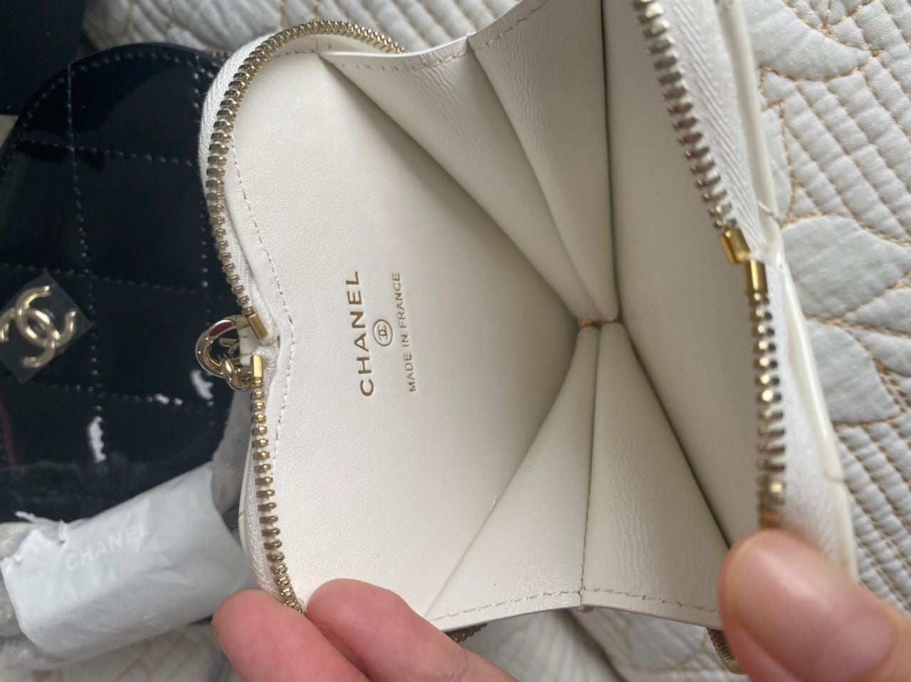 Sac Coco Double Coeur Noir & Blanc