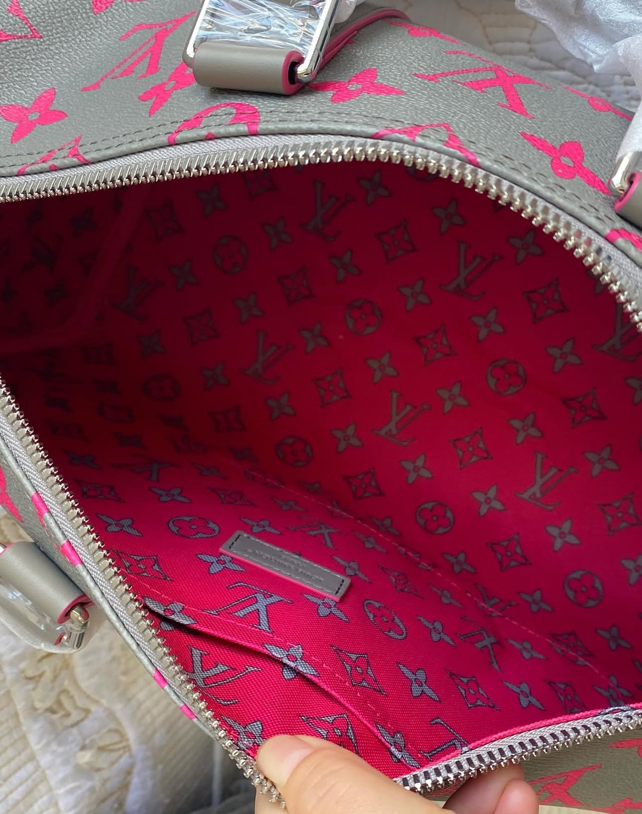 Pink Keepall Bandoulière 35