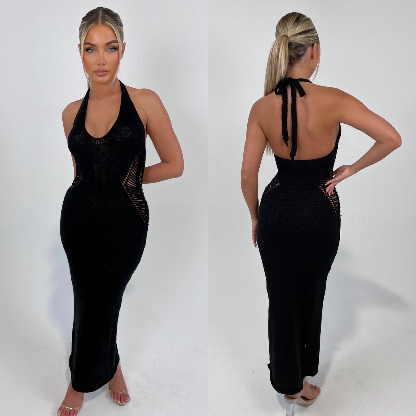 The ‘Maldives’ Black Maxi Dress