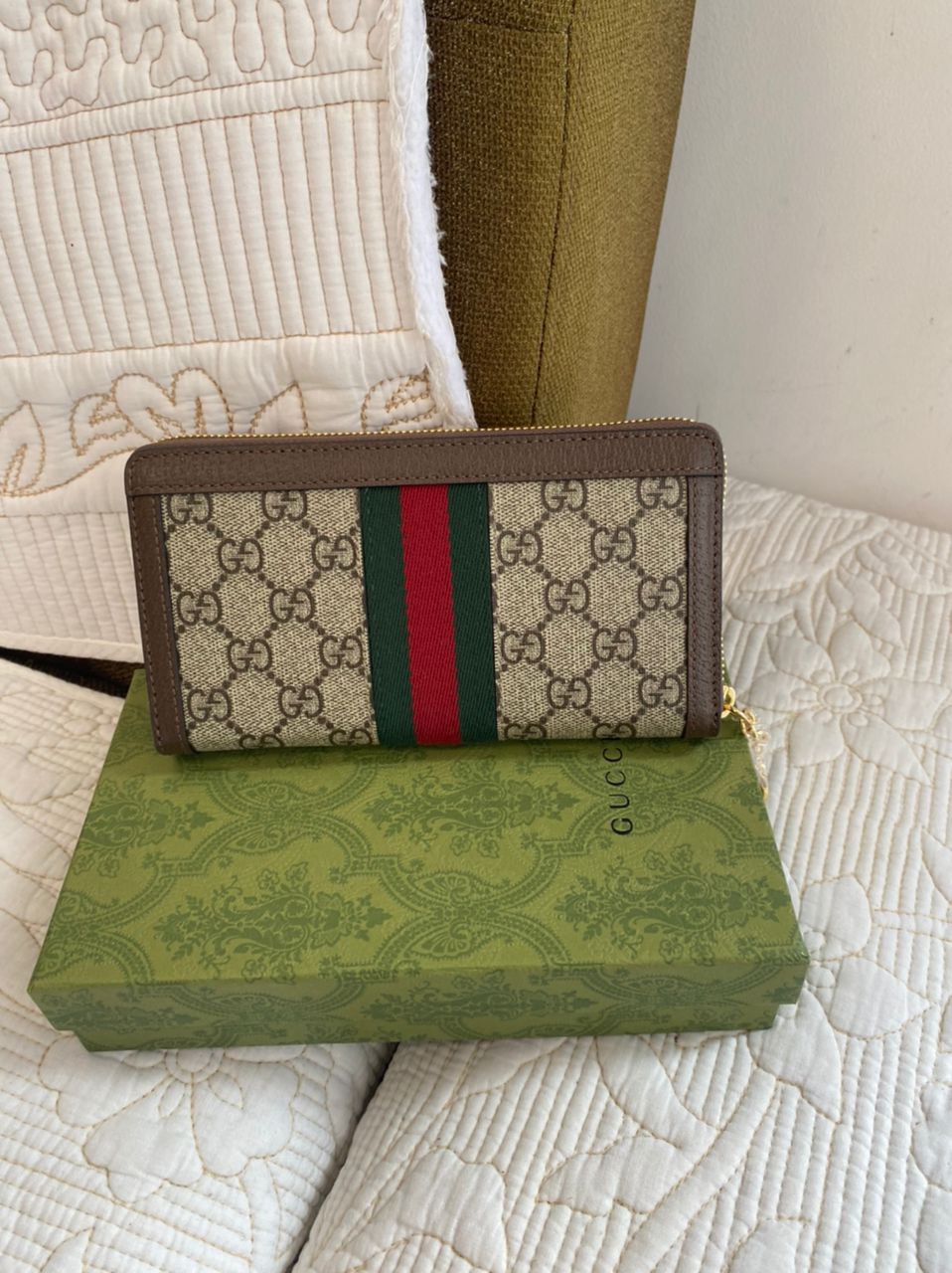 OPHIDIA GG ZIP AROUND WALLET