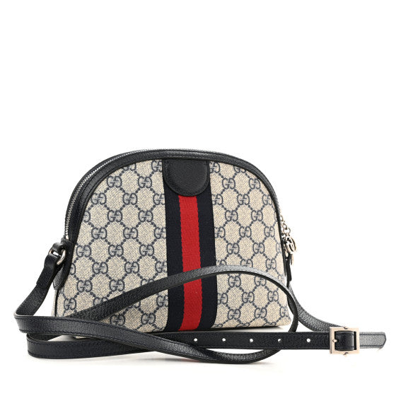 Sac porté épaule Supreme Ophidia beige et bleu