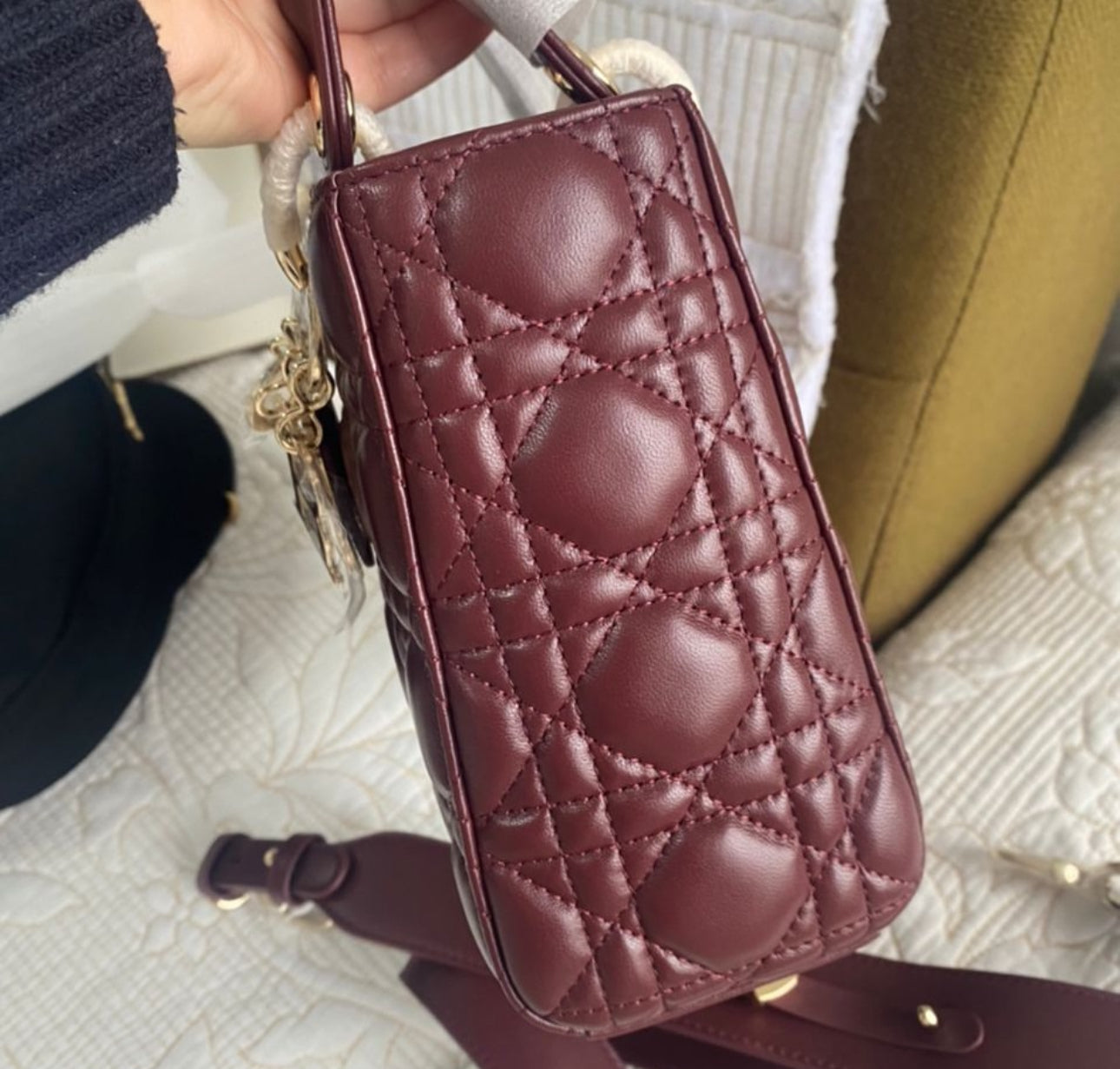 Burgundy My ABCDior Lady Bag | Small