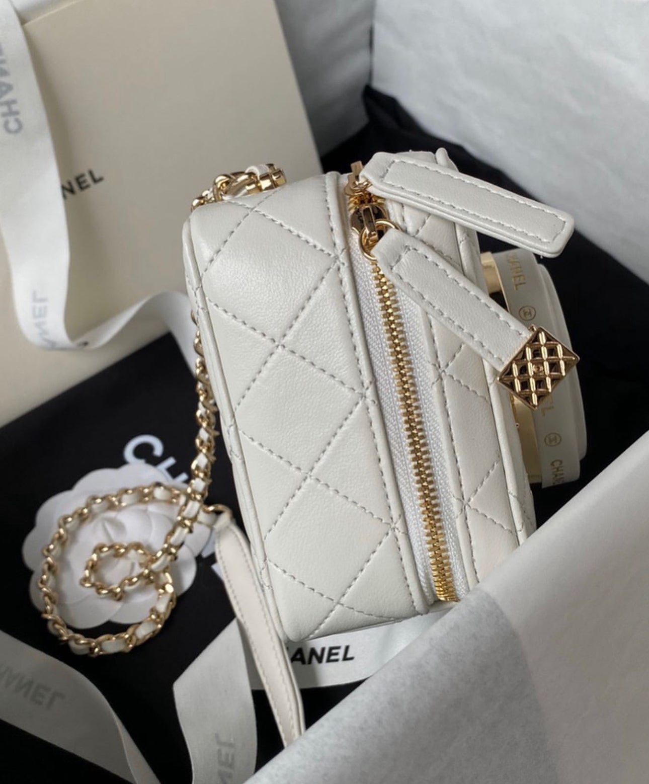 Coco White Camera Bag Purse