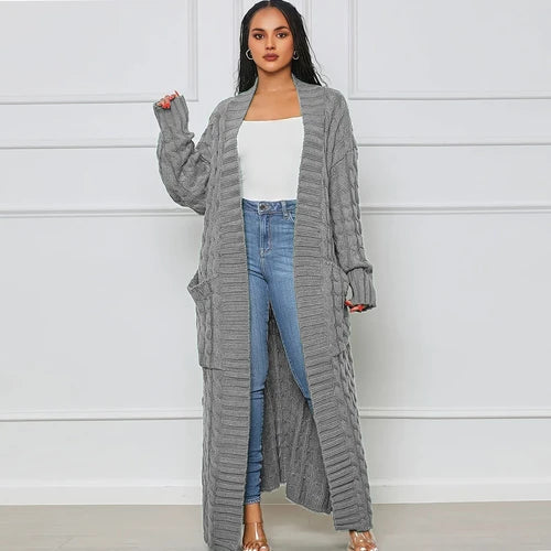 Cable Sweater | Long Cardigan (5 Colors)