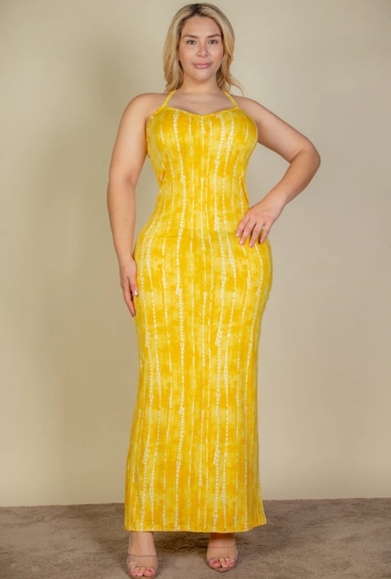 $20 DRESS | Splatter Tank Bodycon Maxi Dress (4 COLORS) SMALL-3X