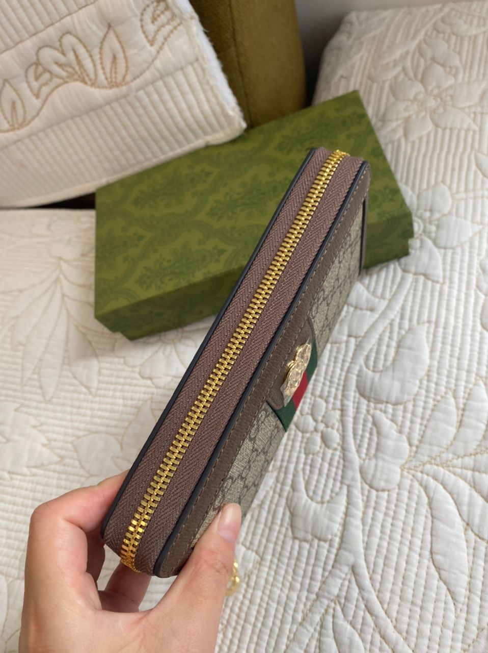 OPHIDIA GG ZIP AROUND WALLET