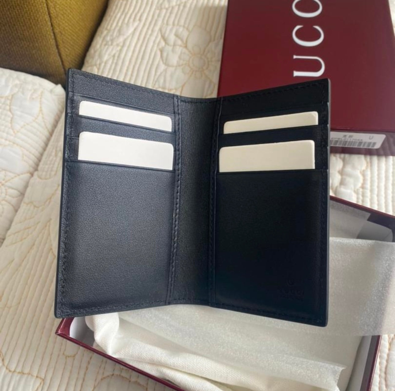 EMBLEM BI-FOLD CARD CASE | GG