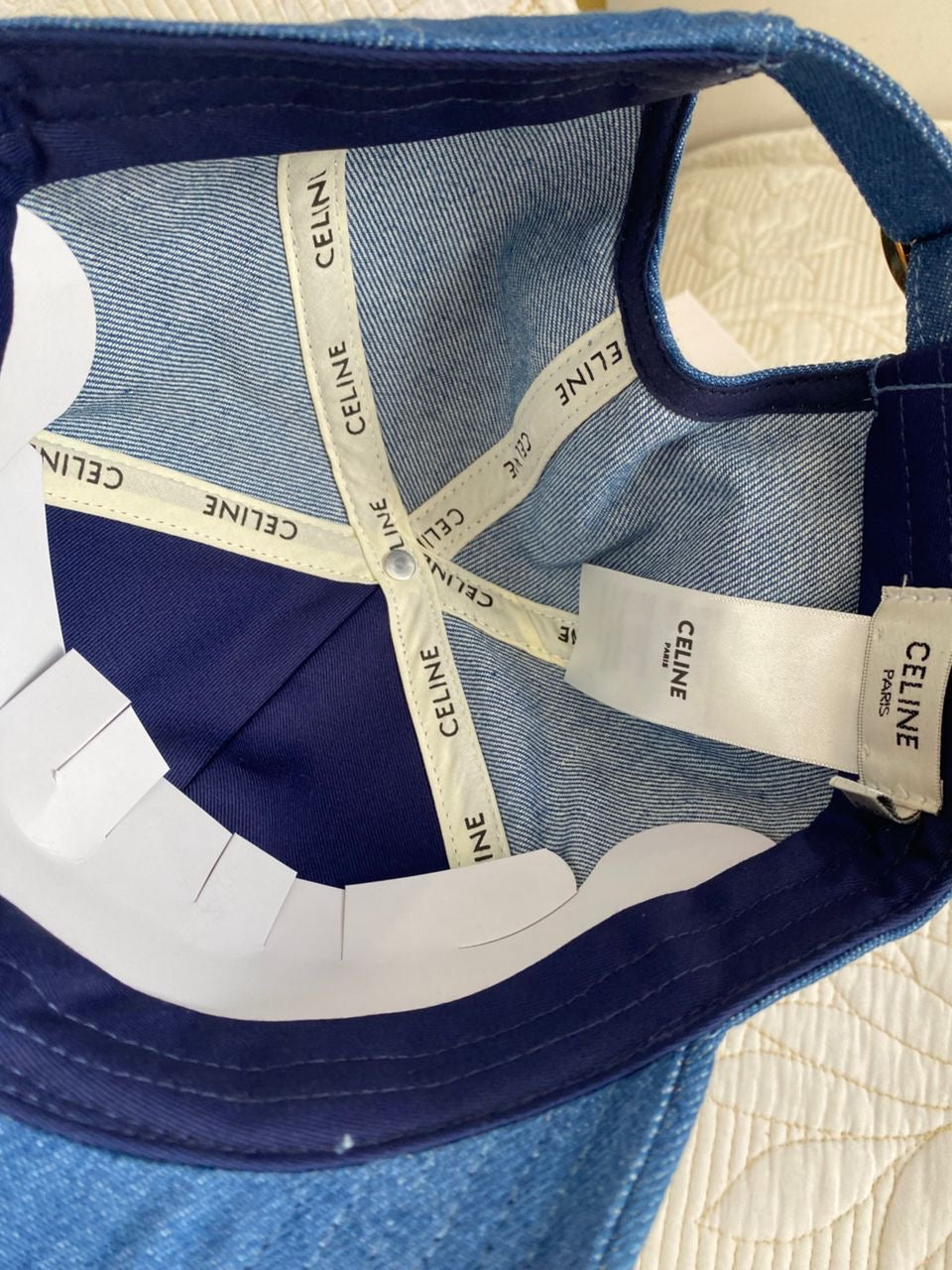Baseball cap triumph in denim | Celine Hat