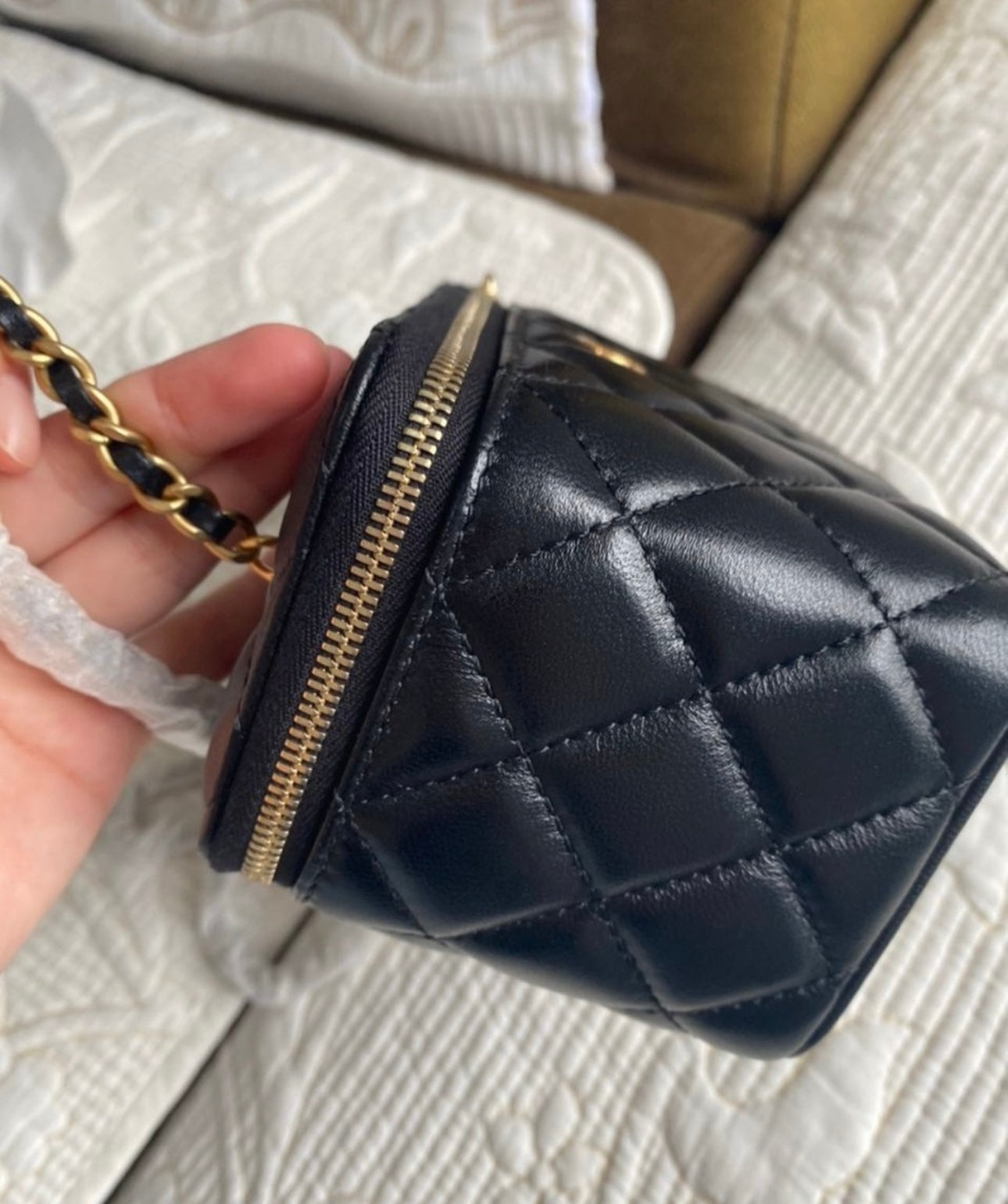 Black Coco Lambskin Vanity Crossbody