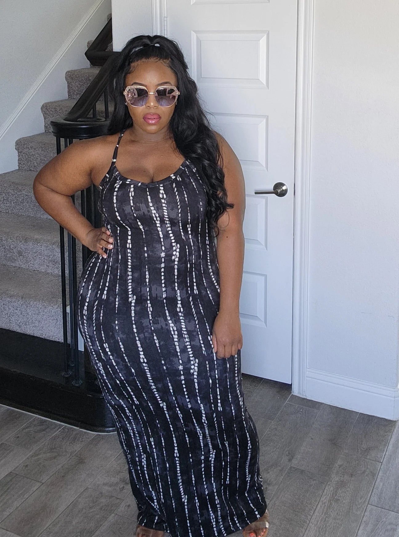 $20 DRESS | Splatter Tank Bodycon Maxi Dress (4 COLORS) SMALL-3X