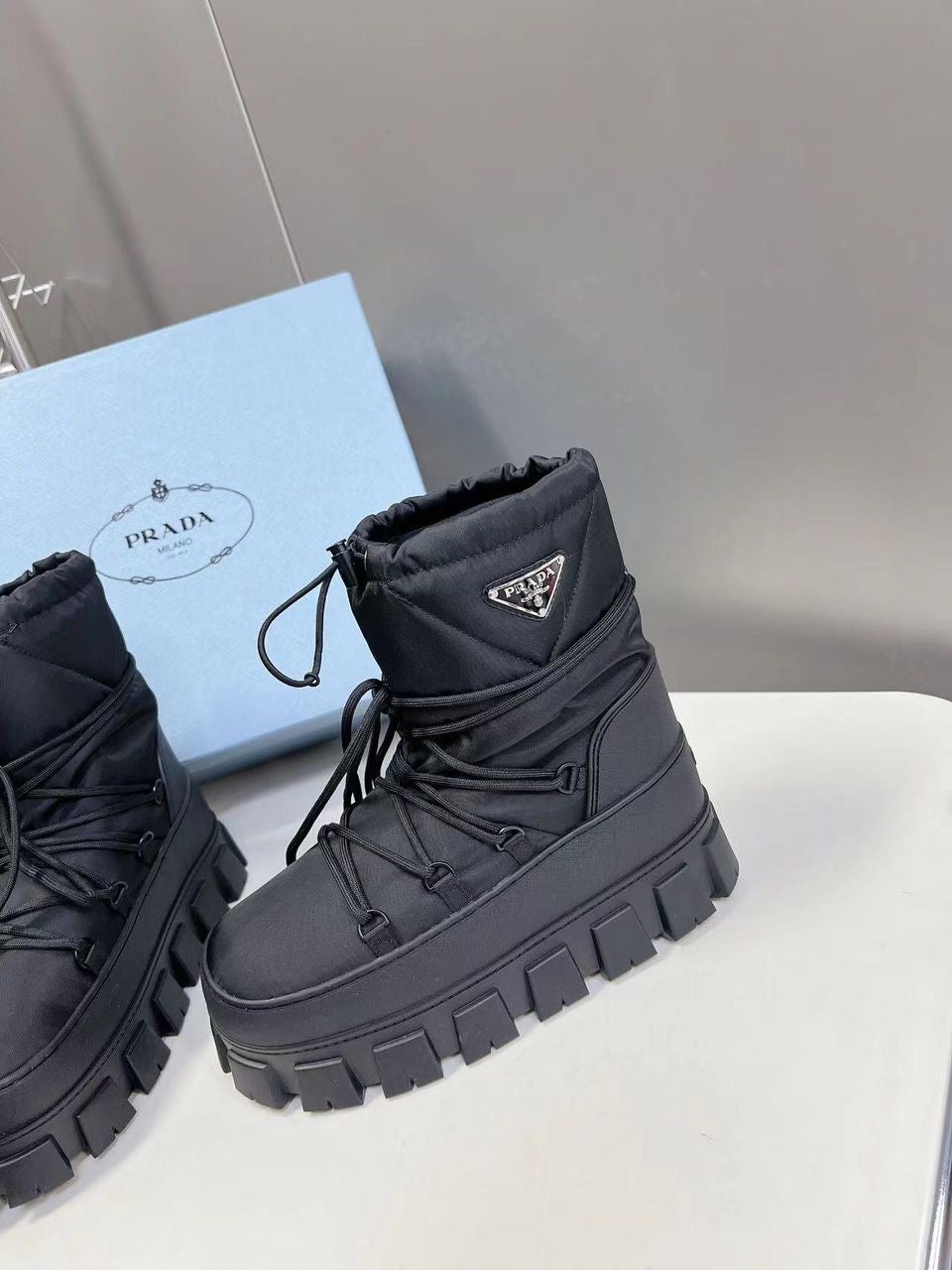 Botas après-ski de gabardina de Re-Nylon